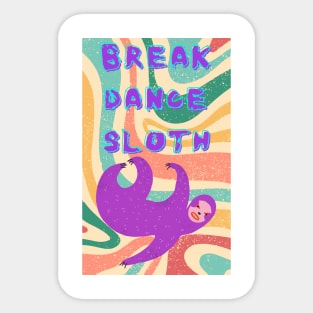 sloth dancing happily Sticker